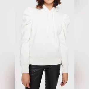 rebecca minkoff janine puff sleeve hoodie